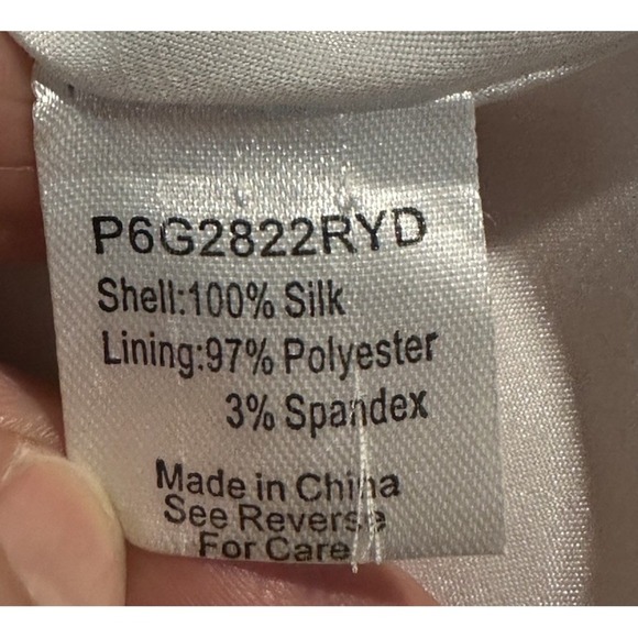 Parker Mini Dress Womens Medium Ivory Silk Embroidered Boho Bell Sleeve Whimsy - Picture 15 of 15